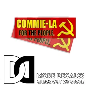 Calcomanías Commie La 2024 PARA EL PUEBLO PEGATINA parachoques anti KAMALA 9 PULGADAS 2 PK - Imagen 1 de 7