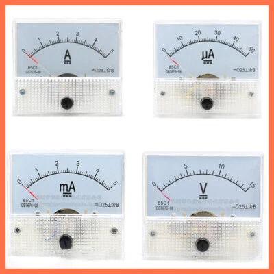 DC/AC 5V-300V Analog Volt Voltage Needle Panel Meter Voltmeter Gauge 85C1 - Bild 1 von 4