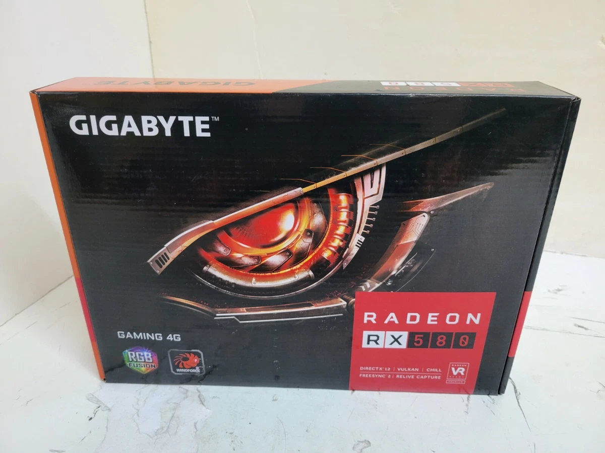 GIGABYTE AMD Radeon RX 580 Computer Graphics 4 GB Memory Cards for