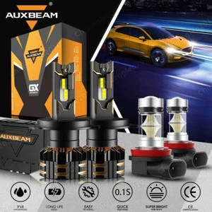 For Mitsubishi Mirage 2014-2018 CANBUS LED Headlight High Low + Fog Bulbs White - Picture 1 of 12
