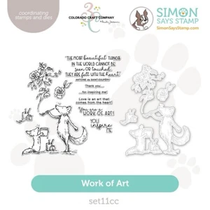 NEW - Stamptember 2024 - Colorado Craft - Work Of Art - Stamp and Die Set - Picture 1 of 5