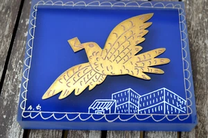 GRIECHISCHER KÜNSTLER ALEKOS FASSIANOS BRONZE AUF PLEXIGLAS VOGEL - LIMITIERT & NUMMERIERT - Bild 1 von 17