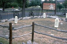 Boot Hill Cemitério Dodge City Kansas sinal 1968 Cores FOTO SLIDE TRANSPARÊNCIA