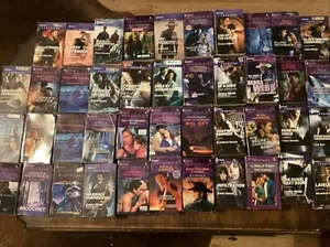 HARLEQUIN INTRIGUE SUSPENSE PAPERBACK BOOKS ~ LOT OF 64 GOOD SHAPE FREE SHIPPING - Picture 1 of 8