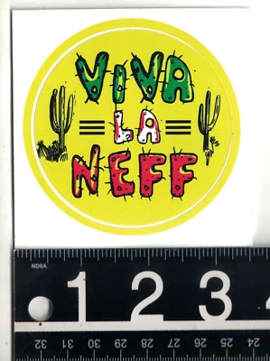 Neff Headwear Sticker 3 in Round Multicolor Skate Snow Surf Decal