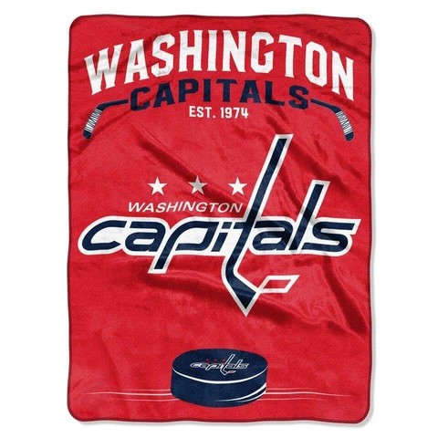 Washington Capitals 60x80 Throw Blanket - Inspired Design [NEW] NHL Fleece Plush Cover