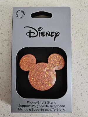 PopSockets PopGrip Earridescent Golden Mickey Coral Phone Grip & Stand Disney - Image 1 of 4