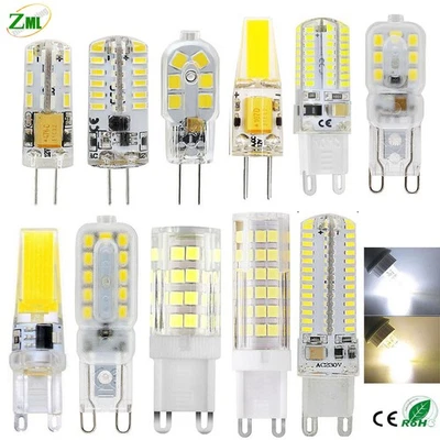 G9 G4 3W 5W 6W 7W 9W 10W  LED Birne Leuchtmittel 12V/230V Mais Warmweiß/Kaltweiß - Bild 1 von 4