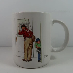 1987 Norman Rockwell Closed for Business Coffee Tea Cup Mug - Picture 1 of 4