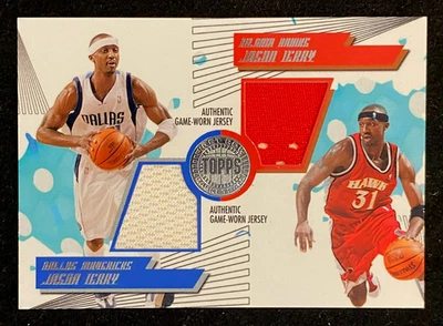 2005-06 Topps First Row Jason Terry DUAL Game-Worn JERSEY RED/White 057/140 !!! - Image 1 of 2