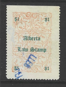 Bigjake: Alberta, AL-15,  $1.00 Law Stamp - Revenue - Picture 1 of 2
