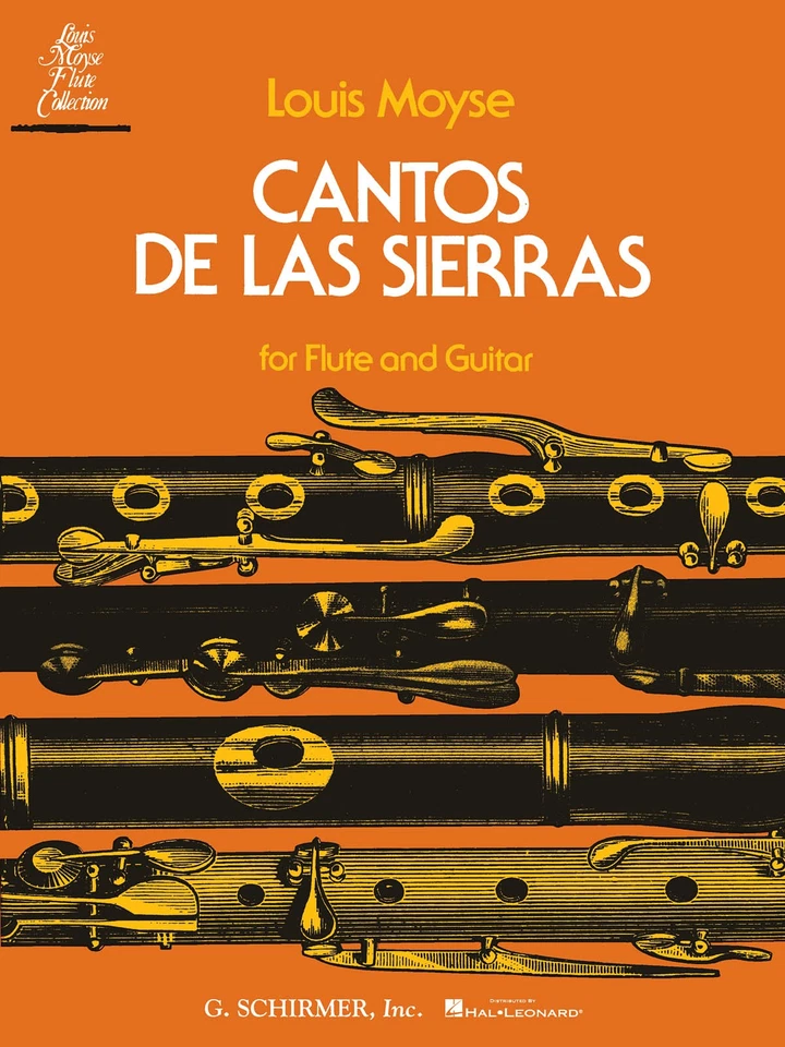 Louis Moyse Cantos de las Sierras Flute & Guitar Duet Classical Sheet Music Book - Image 1 of 1