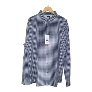 Camisa Tejida Influencer Para Hombre Storm Creek Talla 2XL Gris y Azul Abotonada Nueva con Etiquetas  - Imagen 1 de 9