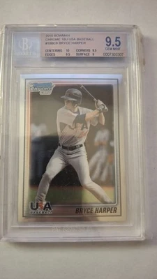 2010 Bowman Chrome Bryce Harper BGS 9.5 ROOKIE - Image 1 of 3