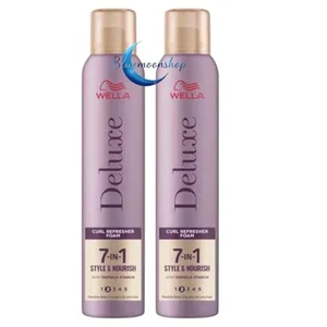 2 x Wella Deluxe 7-In-1 Curl Refresher Foam 200ml - Picture 1 of 3