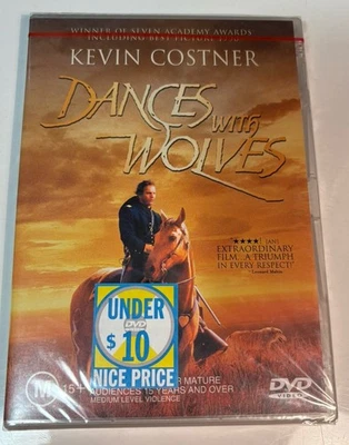 Dances With Wolves (DVD, 1990) (Kevin Costner) [BRAND NEW / SEALED] - Image 1 of 2