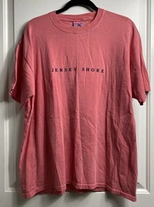 VTG Authentic Pigment Dye T-Shirt Adult L ‘JERSEY SHORE’ Anvil Preshrunk - Picture 1 of 10
