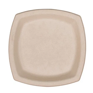 Dart 6PSC1PFPK 6.7 x 6.7 Compostable Fiber Plate Dinnerware - Tan (125/Pack) New - Picture 1 of 4