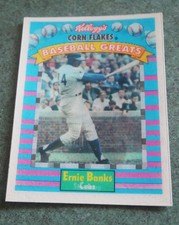 BASEBALL ERNIE BANKS 1991 GREATS KELLOGGS 3D TRADING CARD NUMBER 4