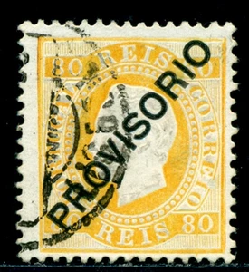1892 King Luis I,Definitives,PROVISORIO,Portugal,Mi.86 ,  80R ,VFU - Picture 1 of 1