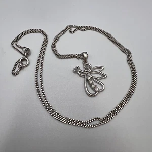 Collar colgante de plata de ley 925 joyería vintage de moda para mujer 4,58 - Imagen 1 de 7