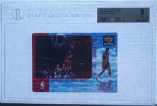 1997 UD Diamond Vision Michael Jordan #5 Motion Highlight Reels - BGS 9 (POP 12)