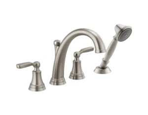 Delta T4732-SS #73 Woodhurst Deck Mounted Roman Tub Filler with Built-In Diverte - Picture 1 of 1