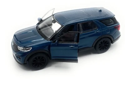 Modellino Ford Explorer SUV 1:34-39 Blu Miniatura Veicolo - Immagine 1 di 4