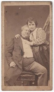 CDV: scandalous ADAH ISAACS MENKEN with ALEXANDRE DUMAS - Picture 1 of 2