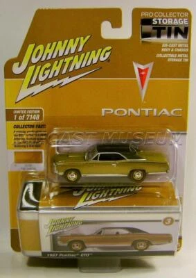 1967 '67 PONTIAC GTO GOLD V/A COLLECTOR STORAGE TIN JOHNNY LIGHTNING 2022 - Image 1 of 4