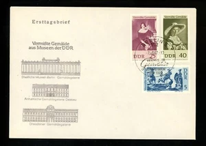 Postal History FDC #929-934 SET OF 2 Germany DDR WWII paintings art 1967 - Picture 1 of 4