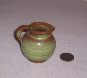 Vintage Frankoma Guernsey Miniature Pitcher 550 2.25x2x2.5" Prairie Green - Picture 1 of 3