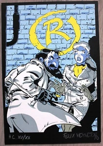 MEYNET - LA MARQUE R - Ex-Libris sérigraphié - Raspoutine - Picture 1 of 1