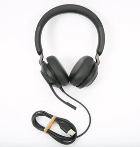 Jabra Evolve2 40 SE - USB-A Wired Noise-Cancelling Stereo Headset - Black - Picture 1 of 8