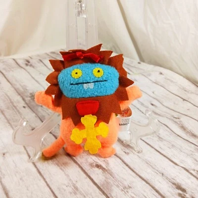 Ugly Dolls Gund Babo as Cowardly Lion Wizard of Oz Plush Keychain NOS WT HTF 5" - Imagem 1 de 4