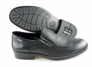 Men's MEPHISTO 'Dieter' Black Leather Apron Toe Loafers Size US 12 EUR 11.5 - Picture 1 of 6