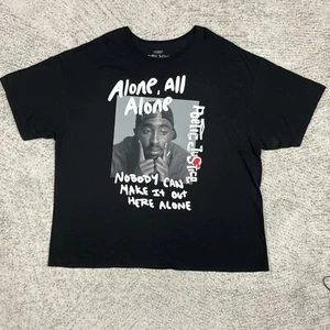 Poetic Justice Tupac Shirt Mens 4XL Shakur Rap Tee Hip Hop Crew All Alone GUC - Picture 1 of 7