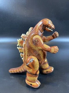 Billiken Company Tinplate Godzilla Zenmai Walking Brown Toho - Picture 1 of 5