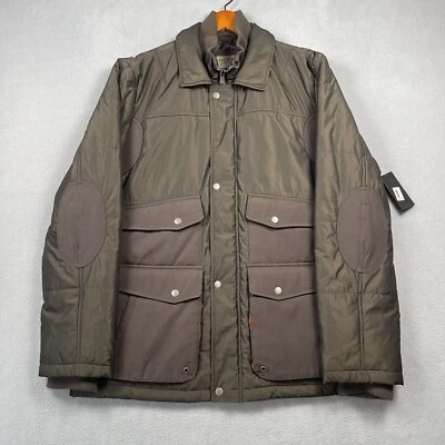 Guess Hunting Coat Jacket Men's XL Brown Button Elbow Pad  Coat Outdoor NWT $148 - Image 1 of 4