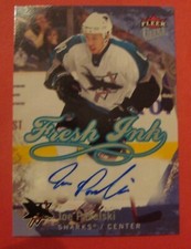 2007 08 Fleer Ultra Fresh Ink FI-PA Joe Pavelski AUTOGRAPH San Jose Sharks***D