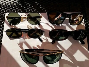 Lotto 5 Occhiali Da Sole Anni 80/90 Rayban, Byblos, Armani ,Bollè, Rolling. - Foto 1 di 5