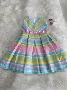 Jessica Ann Girls Colorful Spring Dress Sz 4 - Picture 1 of 6