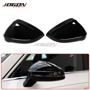 Glossy Black Side Rearview Mirror Cover Caps For Audi A4 B9 S4 RS4 16+ A5 S5 RS5 - Picture 1 of 9