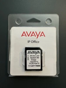 NEW Avaya SD Card 11.1 PCS22 700479710 MU-LAW for IP 500 V2 700476005 IP Office - Picture 1 of 2