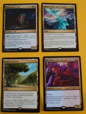 MTG Card x 4 C17 rares -exotic orchard,fleecemane lion, Niv-Mizzet haven spirit