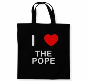 The Pope I Love Tote Bag Reusable Cotton Shopping Bag - Bild 1 von 8