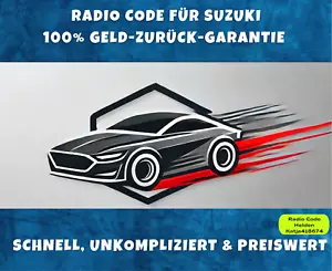Radio Code für Suzuki Ignis SX4 Bosch Radio Code / Pin Code MC EU - Bild 1 von 2