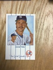 Series 1 Don Mattingly New York Yankees Postcard #3