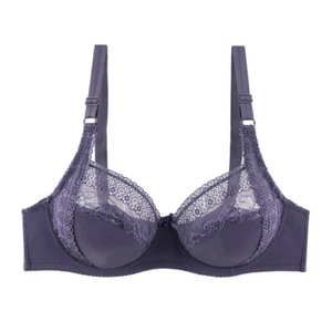 Lady Bras Unpadded Sexy Lingerie Lace Sleepwear Soft Stretch Plus Size Brassiere - Picture 1 of 17