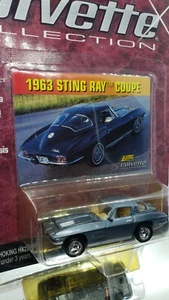 1999 Johnny Lightning Corvette Collection 1963 Stingray Coupe MOMC  Steel Blue - Picture 1 of 8